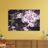 Toile Mandelbrot Set Art numérique fractal rose et noir (Insitu(Salon))