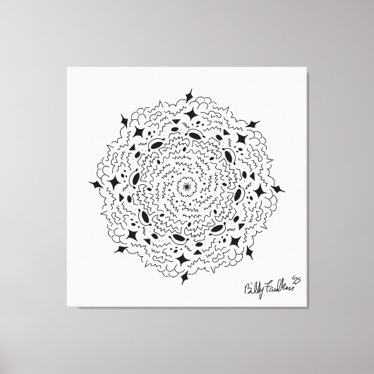 Toile Mandella noir et blanc (Recto)