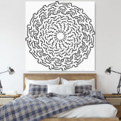 Toile Mandella ronde comme Maze (Insitu(Chambre))