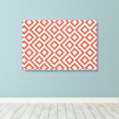 Toile Mander orange et blanc (Insitu (Plancher de Bois))