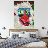 Toile Mandrill Monkey Stretched Canvas Print (Insitu(Chambre))