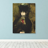 Toile Manet | Berthe Morisot portant un voile, 1872 (Insitu (Plancher de Bois))