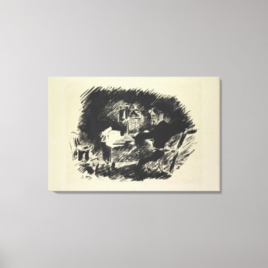 Toile Manet | Le Corbeau, 1875 (Recto)