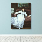 Toile Manet | Le reste, portrait de Berthe Morisot (Insitu (Plancher de Bois))