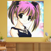 Toile Manga Anime Girl Wrapped Canvas (Insitu(Salon))
