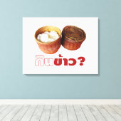 Toile Mange Du Riz ? [Gin Khao ? ] ... Thai Isan Lao Foo (Insitu (Plancher de Bois))