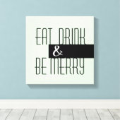 Toile manger boire être joyeux cuisine moderne chic art (Insitu (Plancher de Bois))