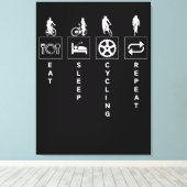 Toile Manger Dormir Cyclisme Répéter (Insitu (Plancher de Bois))