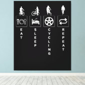 Toile Manger Dormir Cyclisme Répéter (Insitu (Plancher de Bois))