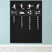 Toile Manger Dormir Football Répéter (Insitu (Plancher de Bois))