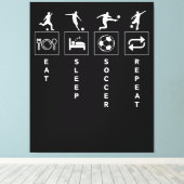 Toile Manger Dormir Football Répéter (Insitu (Plancher de Bois))