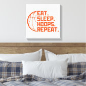 Toile Manger Dormir Hoops Répéter Basketball Citations D (Insitu(Chambre))