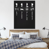Toile Manger Dormir Randonnée Répéter (Insitu(Chambre))