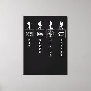 Toile Manger Dormir Randonnée Répéter