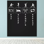 Toile Manger Dormir Tennis Répéter (Insitu (Plancher de Bois))