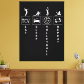 Toile Manger Dormir Volleyball Répéter (Insitu(Salon))