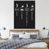 Toile Manger Dormir Volleyball Répéter (Insitu(Chambre))