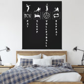 Toile Manger Dormir Volleyball Répéter (Insitu(Chambre))