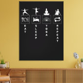 Toile Manger Dormir Yoga Répéter (Insitu(Salon))