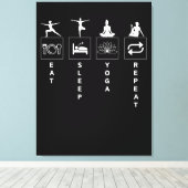 Toile Manger Dormir Yoga Répéter (Insitu (Plancher de Bois))