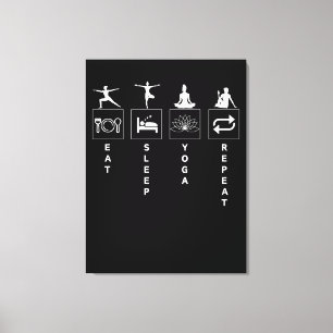 Toile Manger Dormir Yoga Répéter