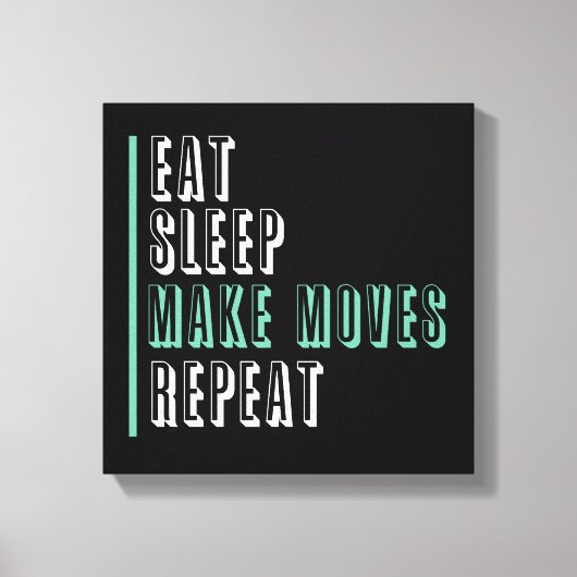 Toile Manger Le Sommeil Faire Répéter Les Déplacements - (Recto)
