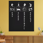 Toile Manger Sommeil Basket-ball Répéter (Insitu(Salon))