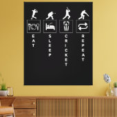 Toile Manger Sommeil Cricket Répéter (Insitu(Salon))
