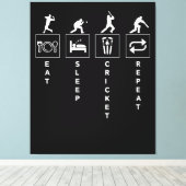 Toile Manger Sommeil Cricket Répéter (Insitu (Plancher de Bois))