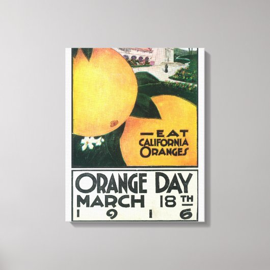 Toile Mangez des oranges de CA le jour de l'orange (Recto)