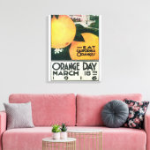 Toile Mangez des oranges de CA le jour de l'orange (Insitu(Salon))