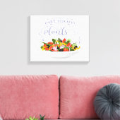 Toile Mangez plus de plantes frais motivation salade let (Insitu(Salon))