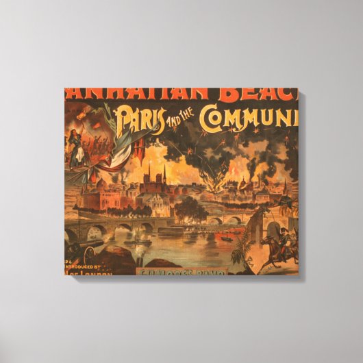 Toile Manhattan Beach - Paris et la Commune Play (Recto)