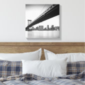 Toile Manhattan Bridge and skyline, New York, US. (Insitu(Chambre))