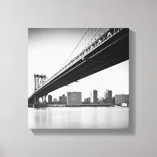 Toile Manhattan Bridge and skyline, New York, US. (Recto)