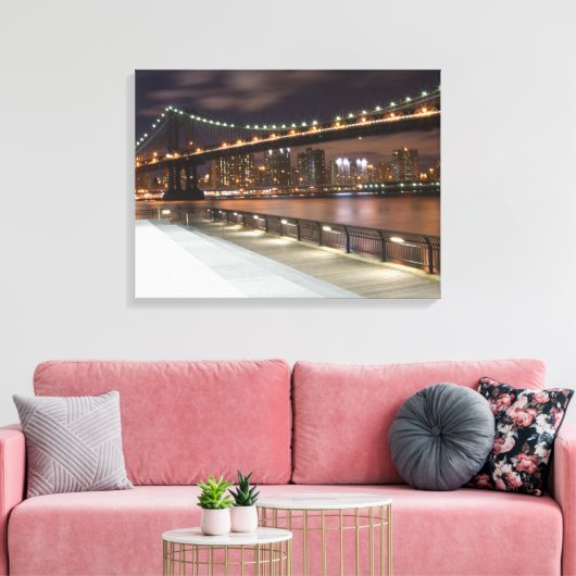 Toile Manhattan Bridge et NYC Skyline (Insitu(Salon))