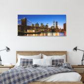 Toile Manhattan et Brooklyn Bridge à Dusk (Insitu(Chambre))