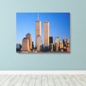 Toile Manhattan Skyline et Hudson River, New York, (Insitu (Plancher de Bois))