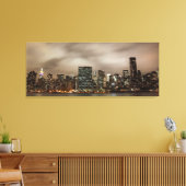 Toile Manhattan Skyline la nuit (Insitu(Salon))