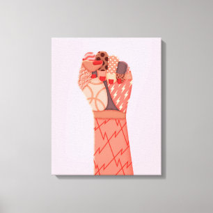 Toile Manifestation de femmes d'art moderne