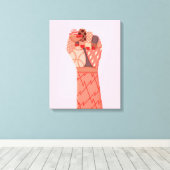 Toile Manifestation de femmes d'art moderne (Insitu (Plancher de Bois))