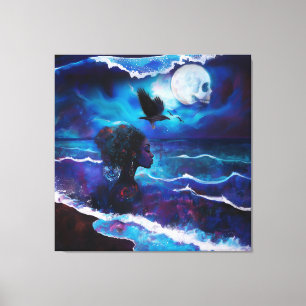 Toile Manifeste intention Occult Dark Witchy AI Art