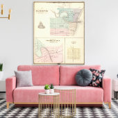 Toile Manitowoc, Sheboygan et Hilbert, Wis (Insitu(Salon))