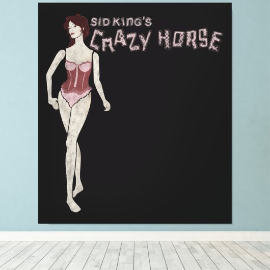 Toile mannequin à cheval fou de sid king (Insitu (Plancher de Bois))