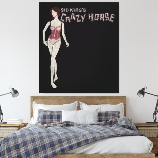 Toile mannequin à cheval fou de sid king (Insitu(Chambre))