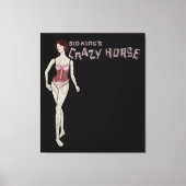 Toile mannequin à cheval fou de sid king (Recto)