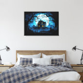 Toile Manoir Lune Maison Hantée (Insitu(Chambre))