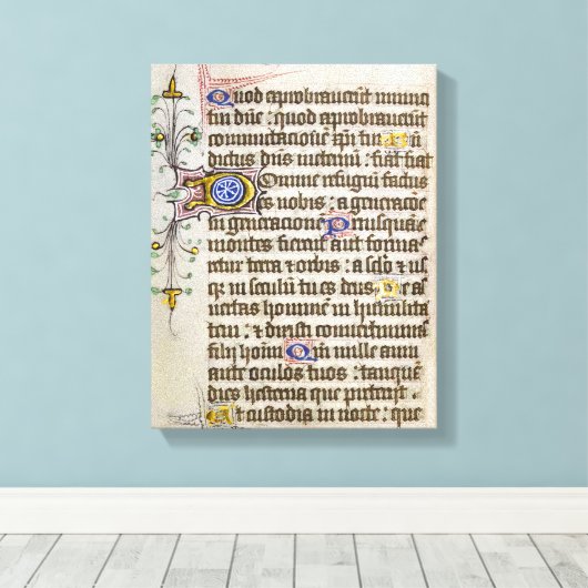 Toile Manuscrit éclairé (Insitu (Plancher de Bois))