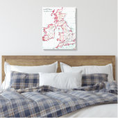 Toile MAP : BRITISH ISLES, c1890 (Insitu(Chambre))