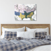 TOILE MAP : CIVIL WAR, 1864 (Insitu(Chambre))